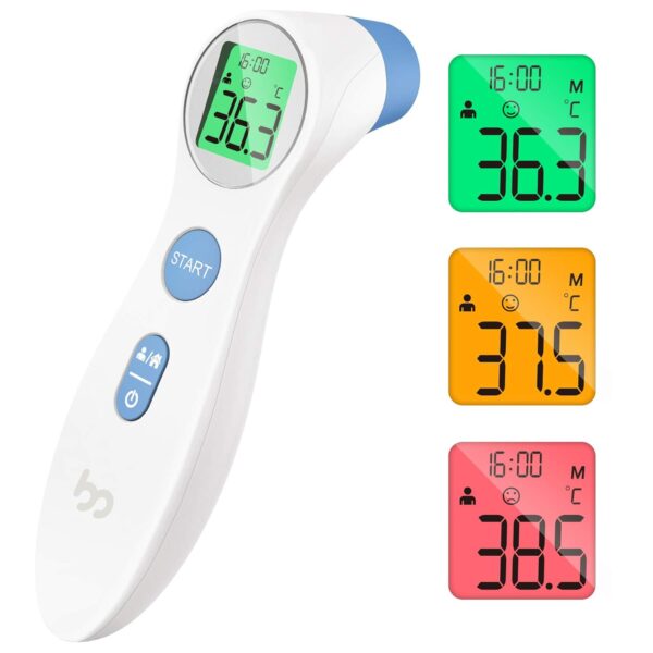 Forehead Thermometer for Adults Kids, Non Contact Touch Infrared LCD Display Digital Baby Thermometers